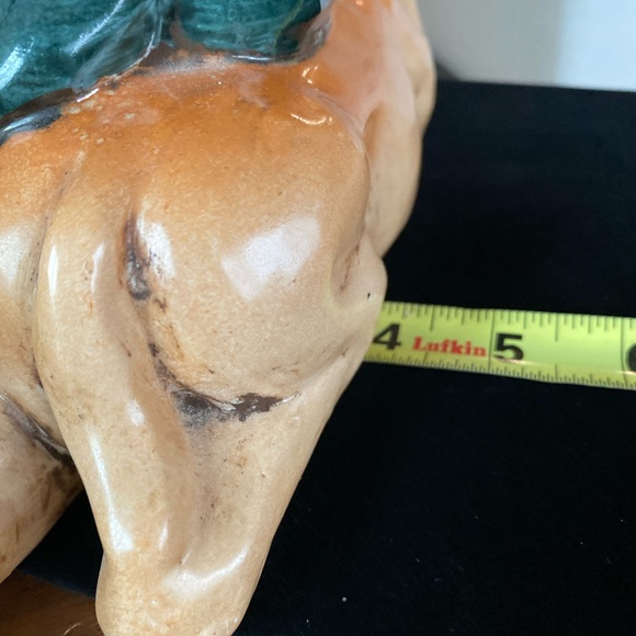 Asian Mudman On Deer Figurine Kinder-Harris Subdermal Face Unique Decor - Picture 10 of 10